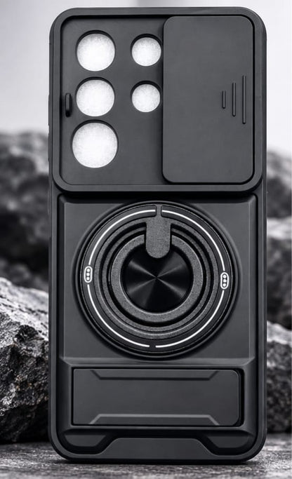 Vivo T4X 360° Rotating Magnetic Ring Stand Phone Case