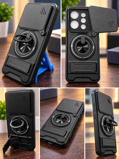 Vivo V60 360° Rotating Magnetic Ring Stand Phone Case