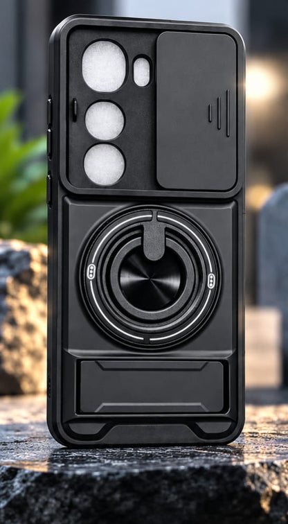 Vivo Y400 Pro 360° Rotating Magnetic Ring Stand Phone Case