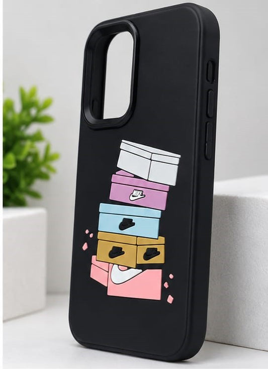 Samsung Galaxy A16 Black Sneaker Stack Phone Case