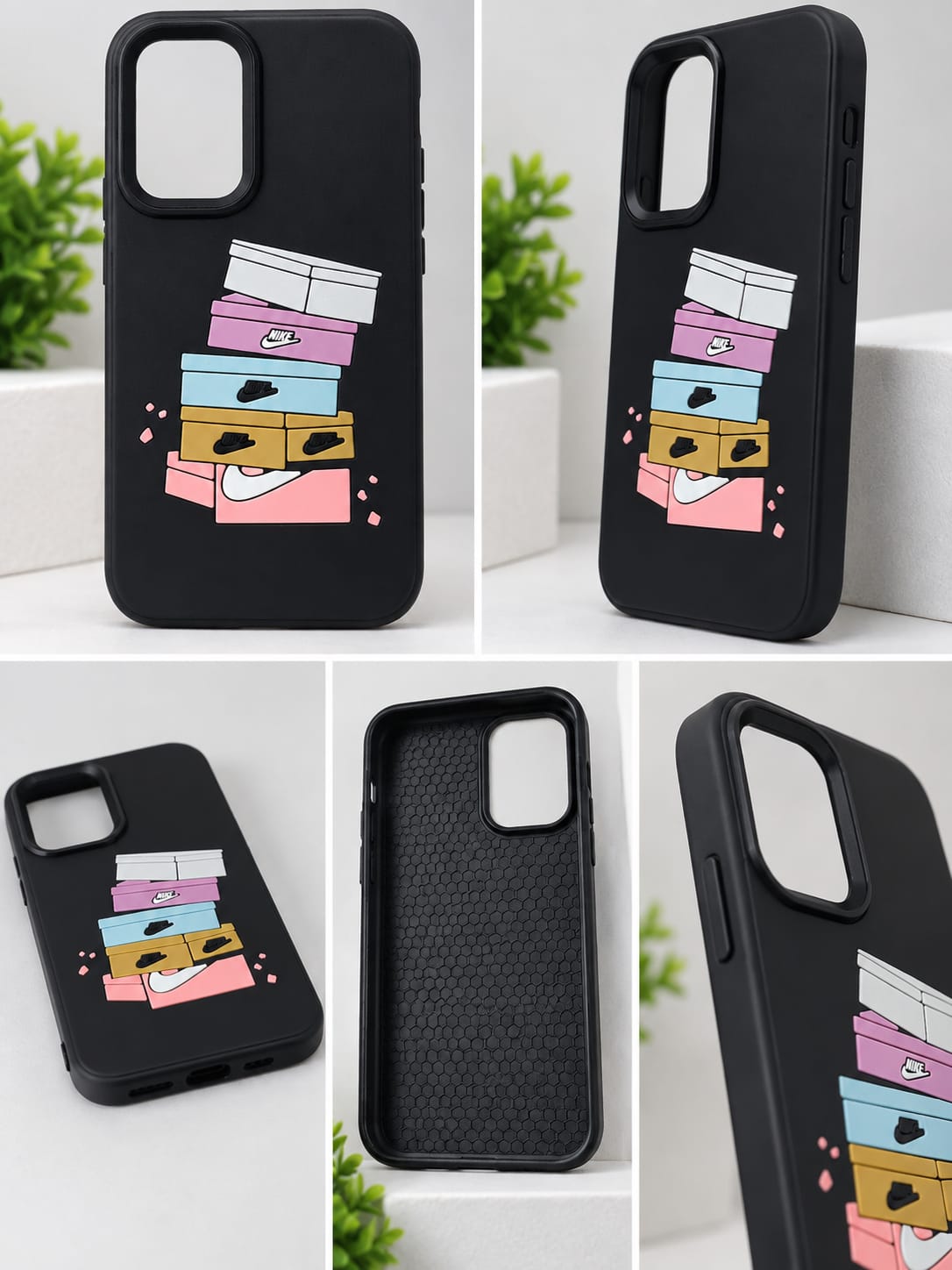 Samsung Galaxy A16 Black Sneaker Stack Phone Case