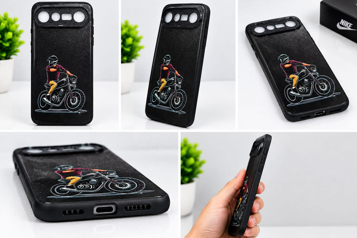 Vivo X300 FE Stylish Biker Graphic Premium Phone Case