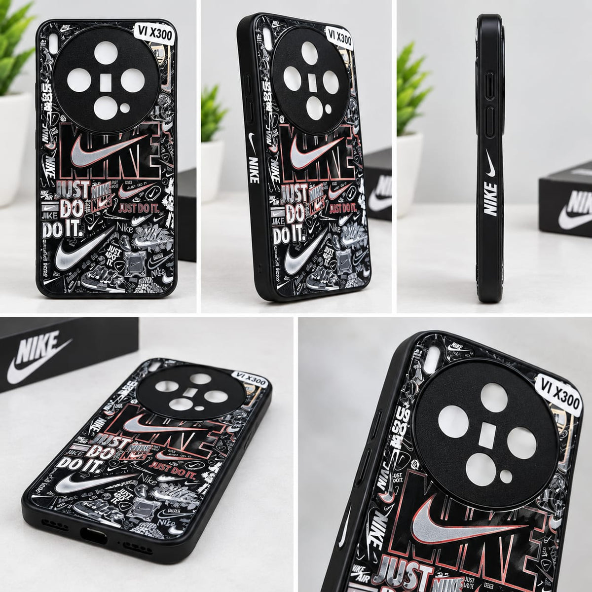 Vivo X300 Black & White Sneaker Graphic Premium Phone Case