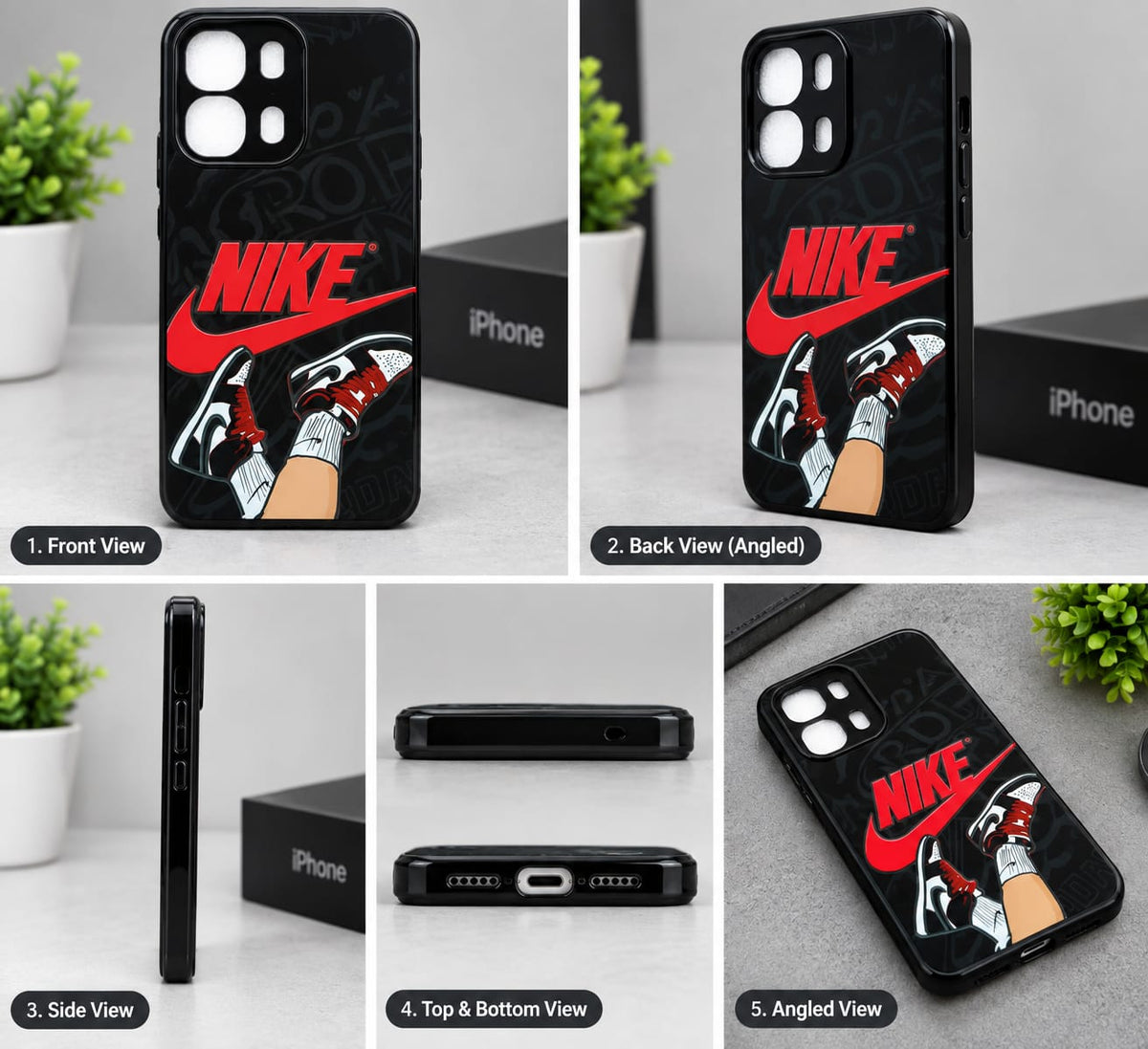 OPPO A6 Pro Red Sneaker Graphic Premium Phone Case