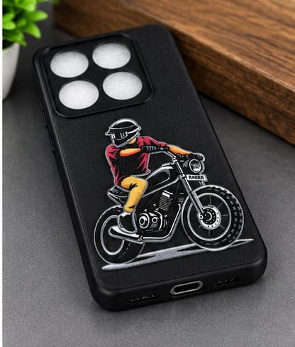 Motorola Edge70 Pro Stylish Biker Graphic Premium Phone Case