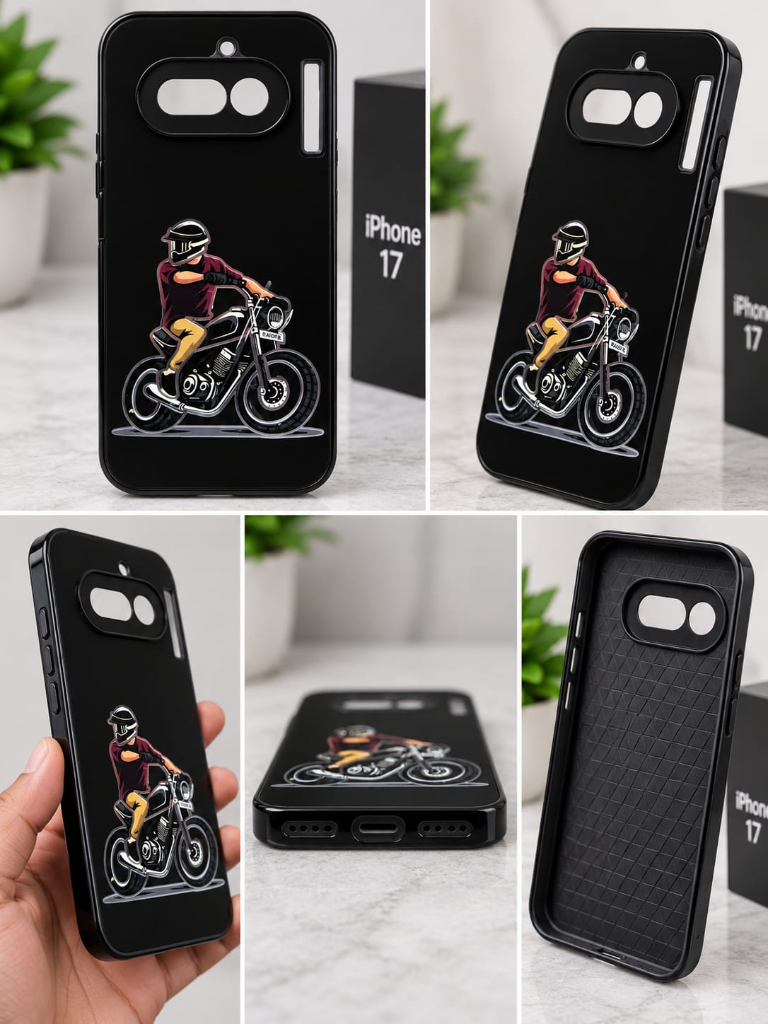 Nothing Phone 4a Stylish Biker Graphic Premium Phone Case
